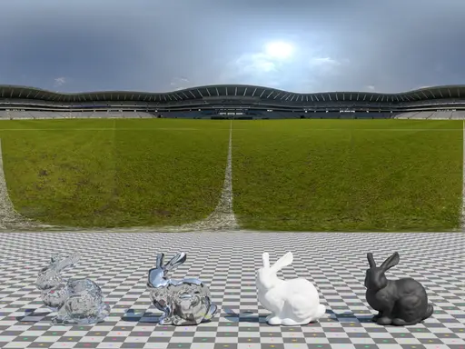 Poly haven - Soccer Stadium Field